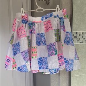 Lilly Pulitzer Dani Skirt Patch Me If You Can Size XL New with Tag + has pockets